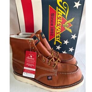 Thorogood Work Boots American Heritage 6" Mens 11D Steel Toe Tobacco 804-4200